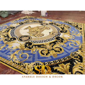versace rug for living room