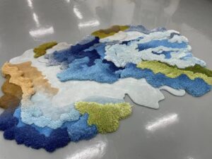 moss carpet rug
