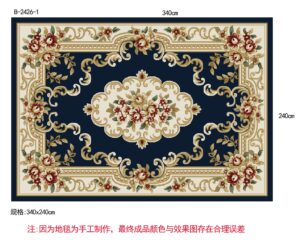 blue traditional rug