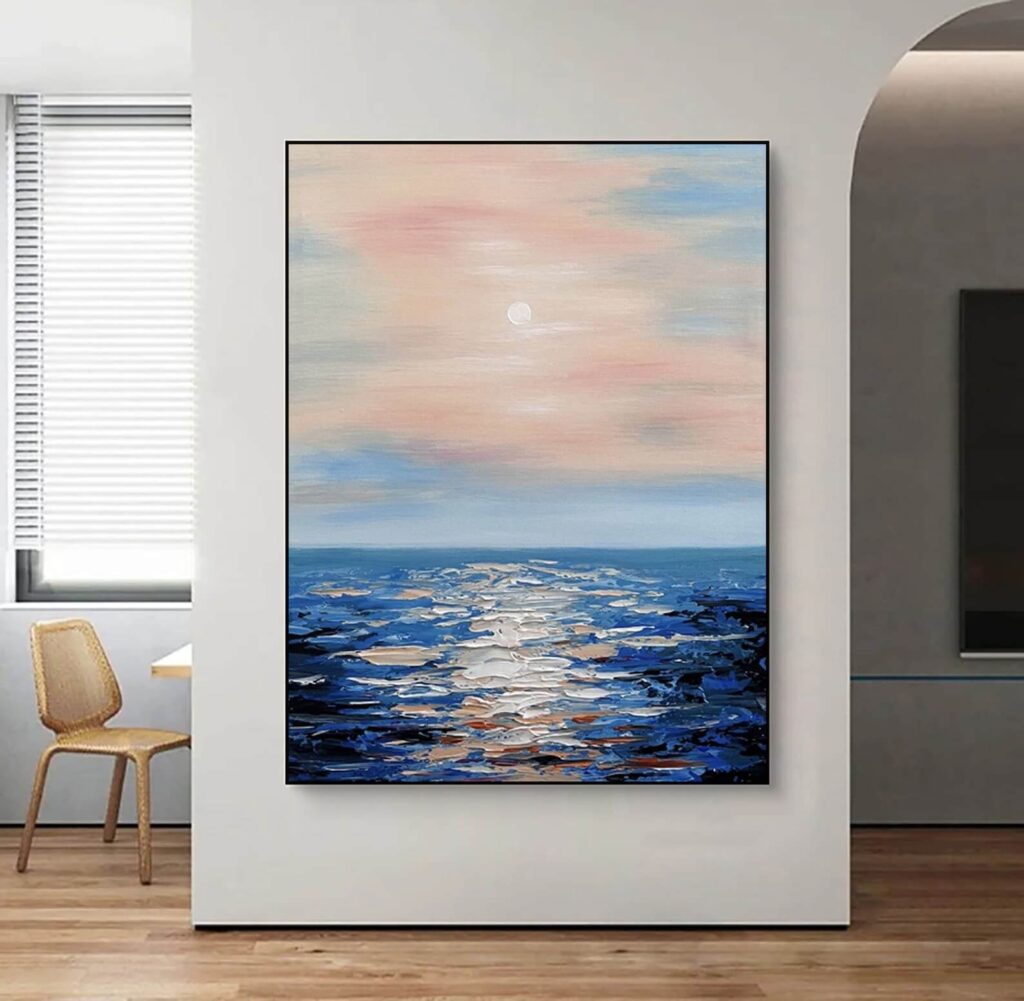 handmade ocean canvas oil painting 