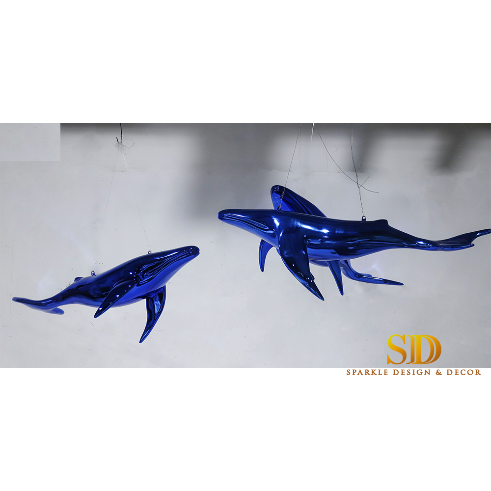  Nice hanging blue dolphins hotel ornaments