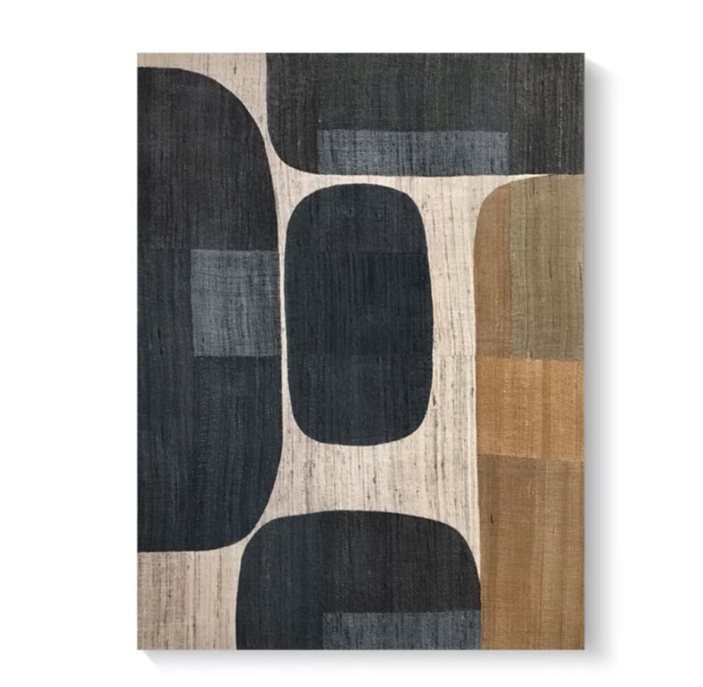 Modern hand made minimalist wall painting 
