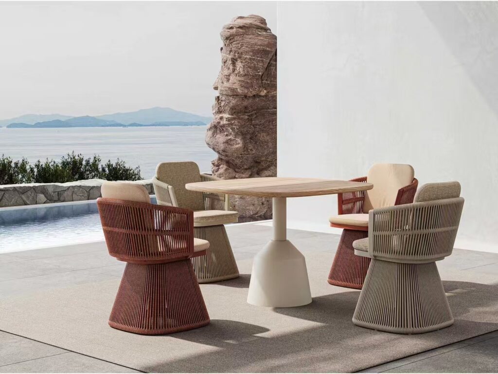 outdoor chair and table set